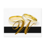 Christmas Wedding Monogram Save the Date Card