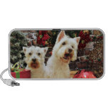 Christmas - Westies - Bailey and Callie Travelling Speaker