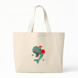 Christmas Whale Tote Bag