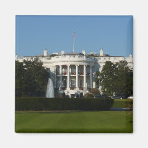 Christmas White House Magnet