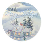 CHRISTMAS WINTER SCENE by SHARON SHARPE Stickers