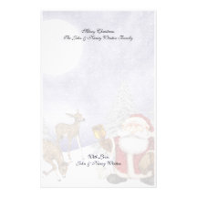 Christmas Winter Scenes Stationery