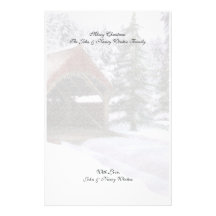 Christmas Winter Scenes Stationery