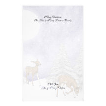 Christmas Winter Scenes Stationery