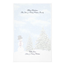 Christmas Winter Scenes Stationery