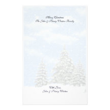 Christmas Winter Scenes Stationery