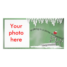 Christmas winter wonderland photo card