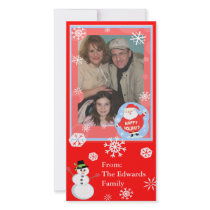 Christmas Wishes Family Photo Card