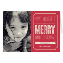 Christmas Wishes Holiday Photo Card