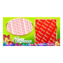 Christmas Wishings on a Double Photo Photo Cards