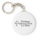 Christmas Without Christ Is A Mess Key Chain