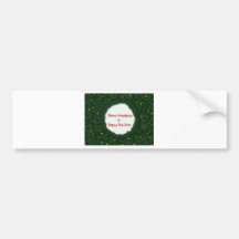 Christmas Wreath Bumper Sticker