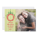 Christmas Wreath Photo Card Announcements
