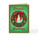 Christmas Wreath, Season's Greetings Cards