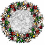 Christmas Wreath With Your Own Photo! Photo Sculptures