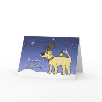 Christmas Yellow Lab Christmas Card