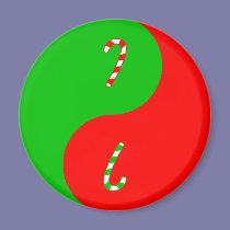 Christmas Yin Yang magnets