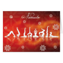 Christmas Yoga Greeting Card