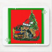 Christmas Yorkie Poo Mouse Pad