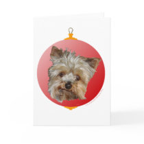 Christmas Yorkshire Terrier Greeting Cards