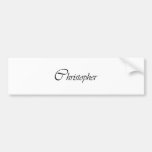 Christopher Bumper Sticker