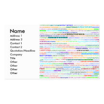 Christopher Text Design II Business/Profile Card Business Card Template