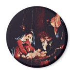 Christ'S Birth, Birth Of Jesus. Painting By Lorenz Refrigerator Magnets