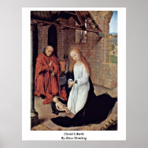 Christ'S Birth By Hans Memling Posters