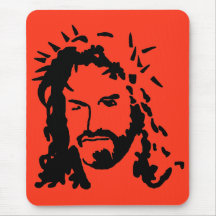 Christs Face Mouse Pads