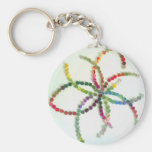 chromatic timelines colourful tapestries keychain