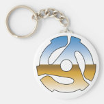 Chrome 45 RPM Keychain