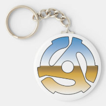 Chrome 45 RPM Keychain