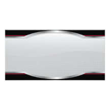 Chrome Beveled Layout Photo Card Template