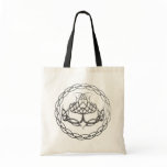 Chrome Celtic Knot Thistle Tote Bag