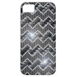chrome Chevron de carbone de modèle de cas de l'iP Coques iPhone 5 Case-Mate