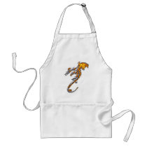 Chrome Dragon with Flames Aprons