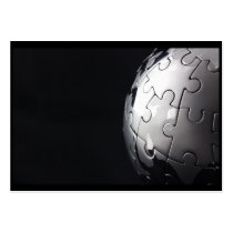Chrome globe with black background business card template