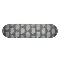 Chrome Grille Over Stainless Look Skateboard Deck