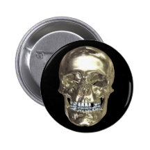Chrome Skull Button