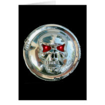 CHROME SKULL CARD