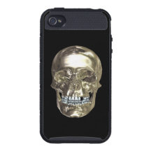 Chrome Skull iPhone 4 Case