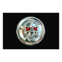 CHROME SKULL PERSONALIZED STATIONERY