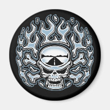 Chromeboy Crossbones Refrigerator Magnet