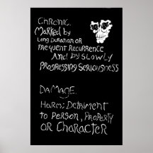 Chronic Damage Original art "Flip Side" Posters