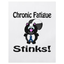 Chronic Fatigue Stinks Skunk Awareness Design Custom Flyer