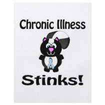 Chronic Illness Stinks Skunk Awareness Design Personalized Flyer
