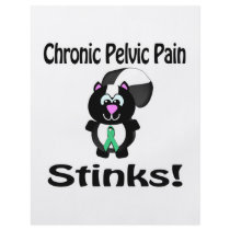 Chronic Pelvic Pain Stinks Skunk Awareness Design Flyer
