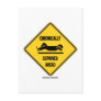 Chronically (Sleep) Deprived Ahead Sign (Humour)