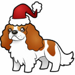 Chrstmas Cavalier King Charles Spaniel Ornament Photo Cut Outs