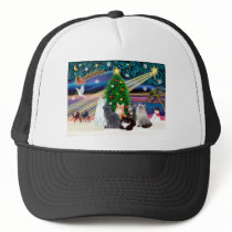 Chrstmas Magic - Six cats (variety) Trucker Hats